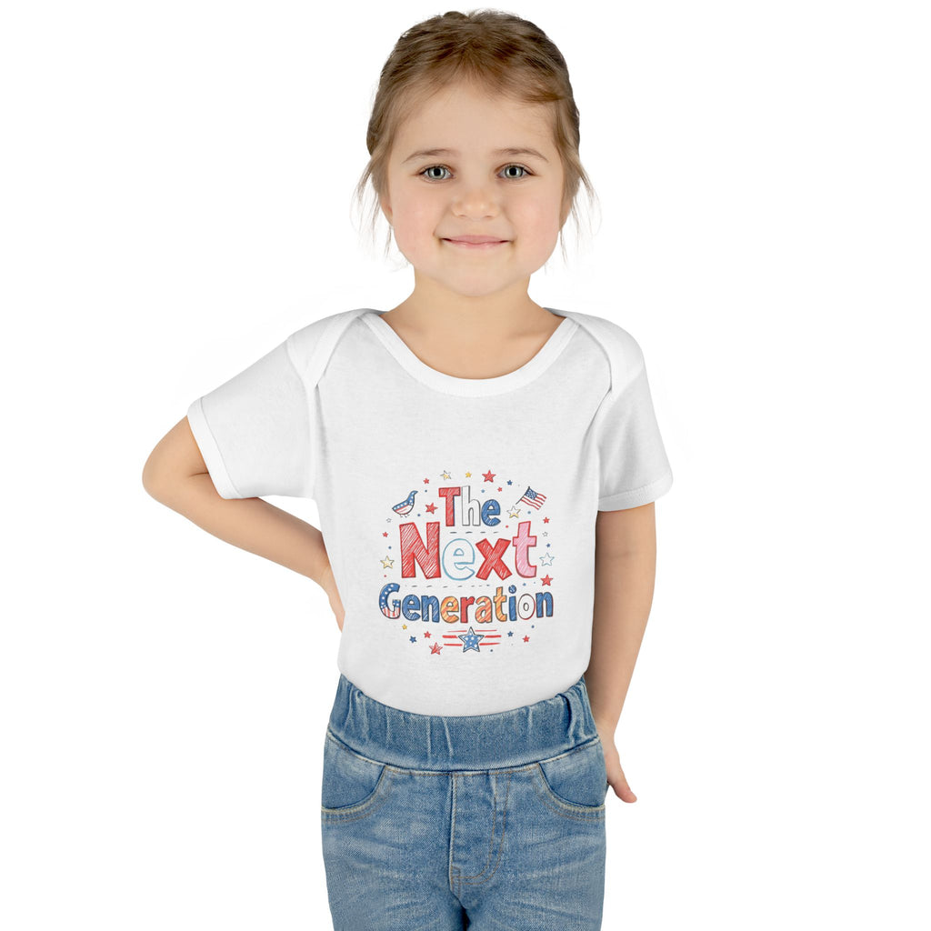 The Next Generation Baby Onesie 🇺🇸 | America 250 Infant Bodysuit | Patriotic Baby Outfit