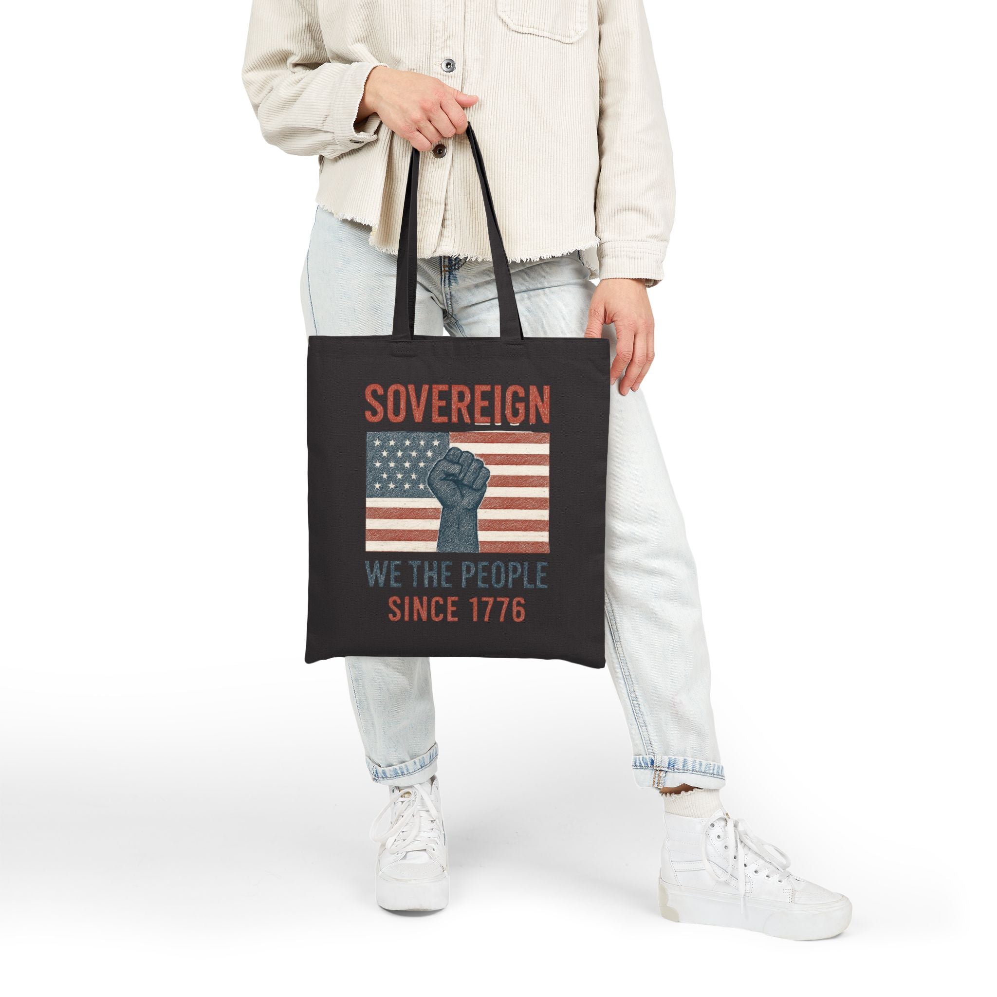 Sovereign We the People Tote — American Pride Cotton Canvas Tote Bag