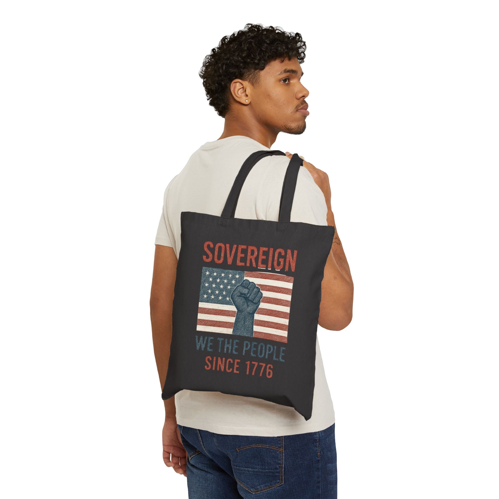 Sovereign We the People Tote — American Pride Cotton Canvas Tote Bag