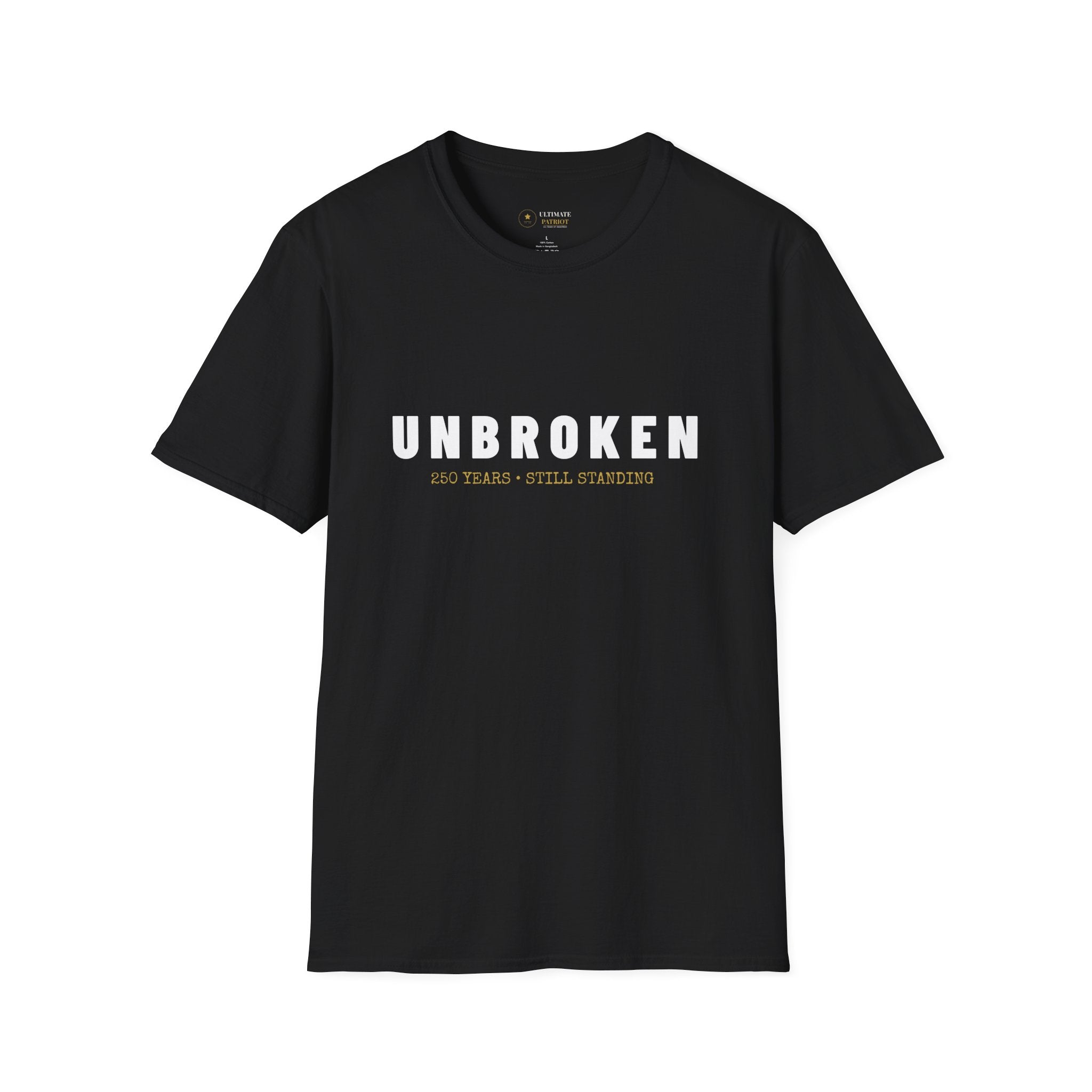 America 250th Birthday T-Shirt — "Unbroken, 250 Years, Still Standing"