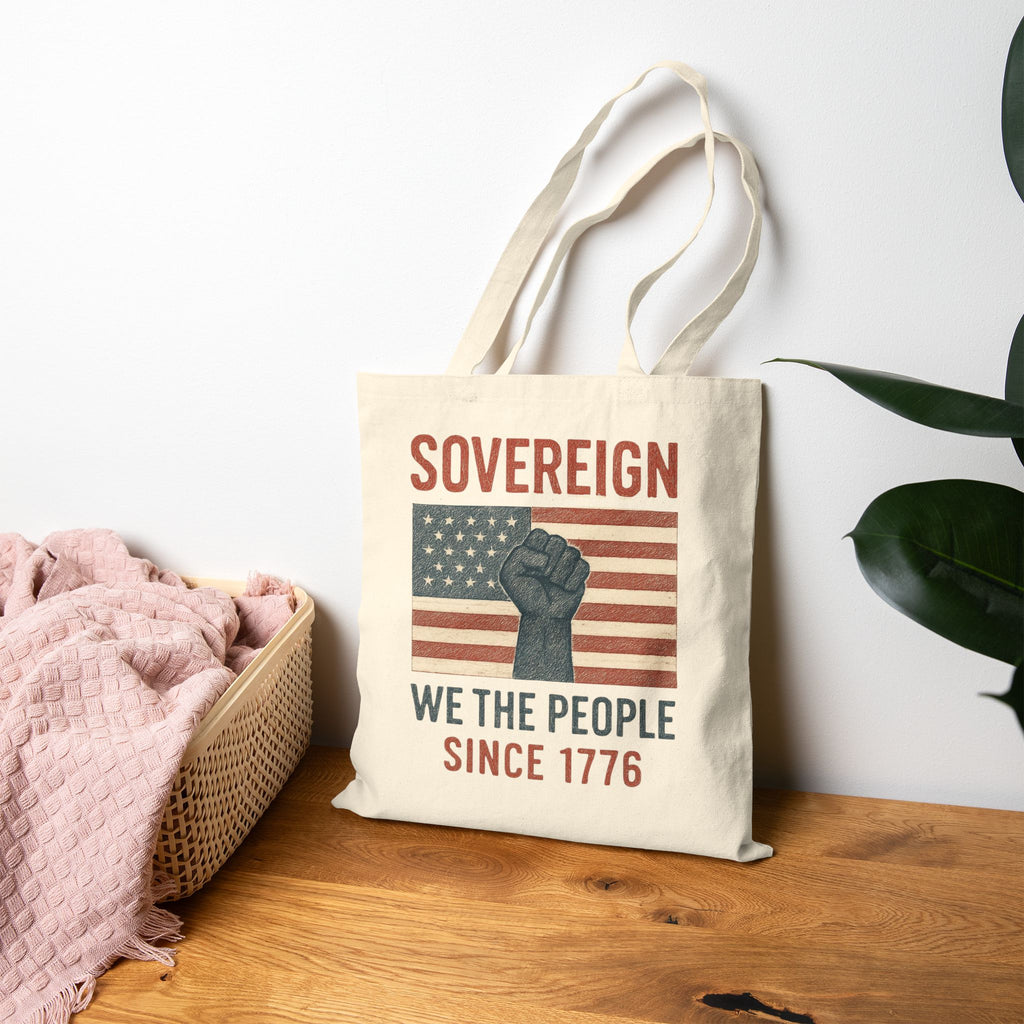 Sovereign We the People Tote — American Pride Cotton Canvas Tote Bag