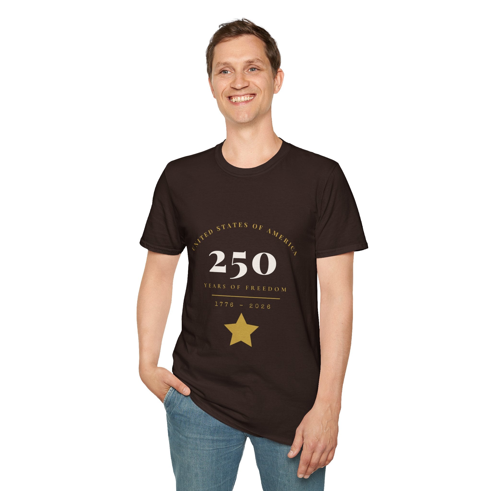250th Birthday of America T-Shirt — USA Bicentennial Celebration Tee