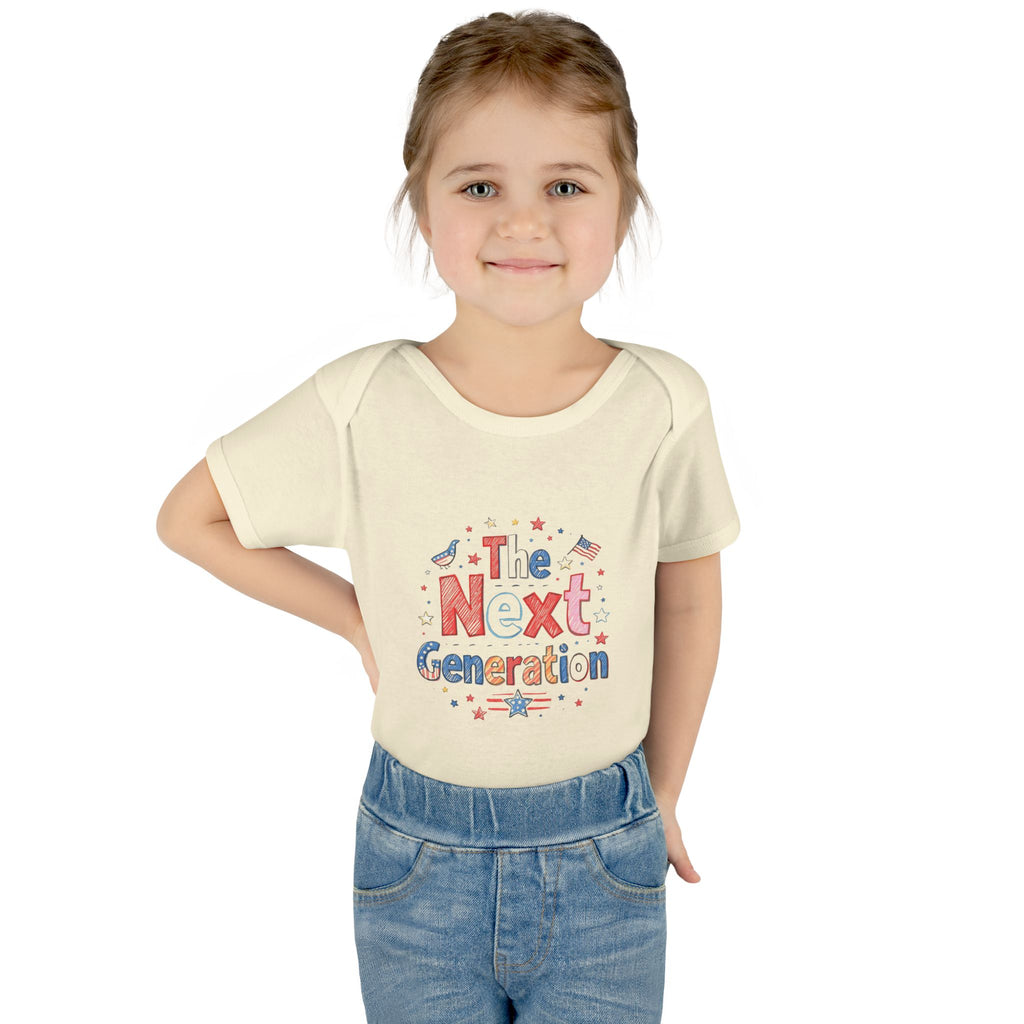 The Next Generation Baby Onesie 🇺🇸 | America 250 Infant Bodysuit | Patriotic Baby Outfit