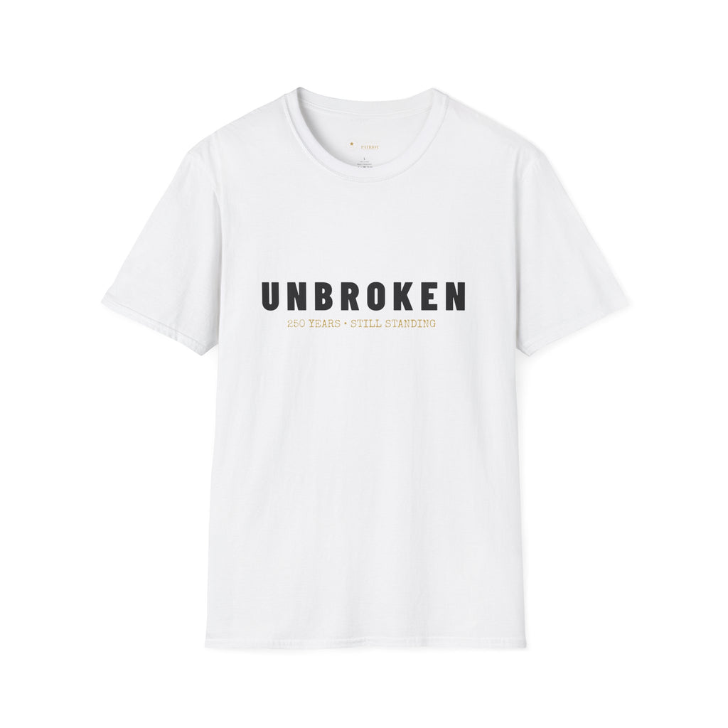 America 250th Birthday T-Shirt — "Unbroken, 250 Years, Still Standing"