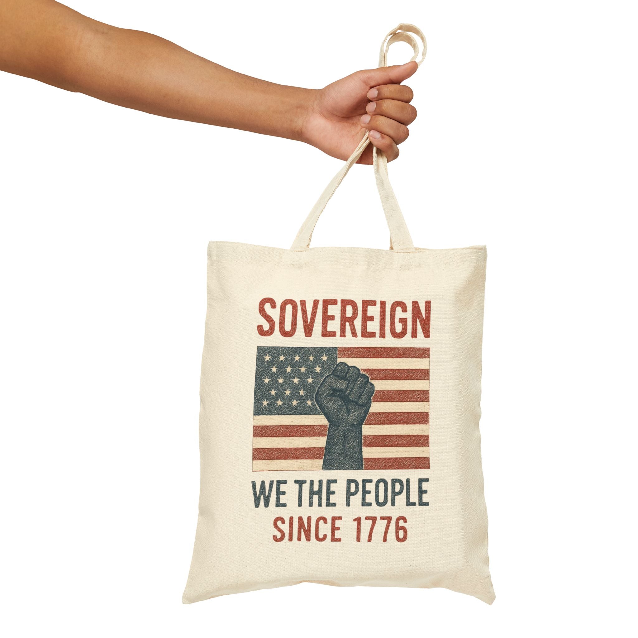 Sovereign We the People Tote — American Pride Cotton Canvas Tote Bag