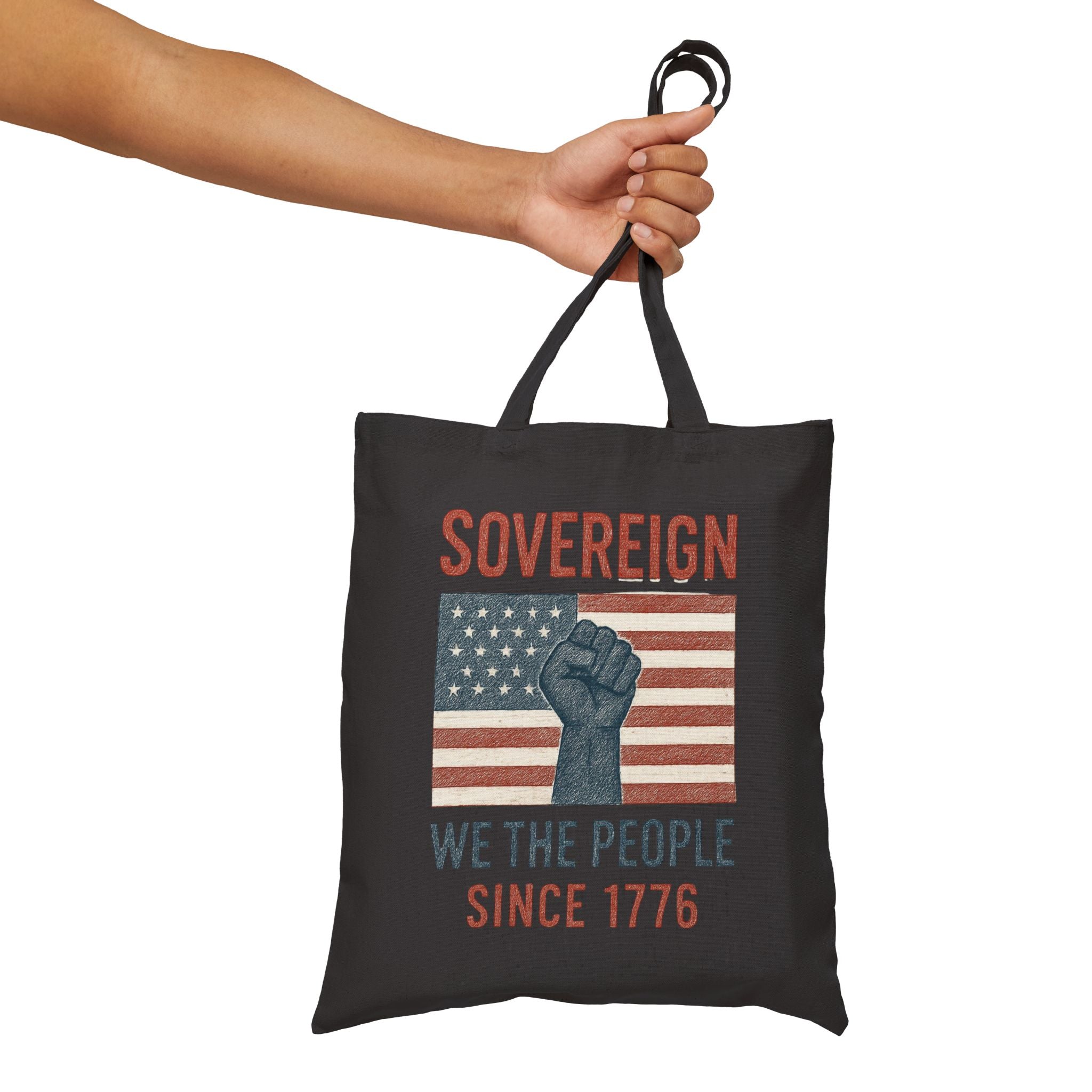 Sovereign We the People Tote — American Pride Cotton Canvas Tote Bag