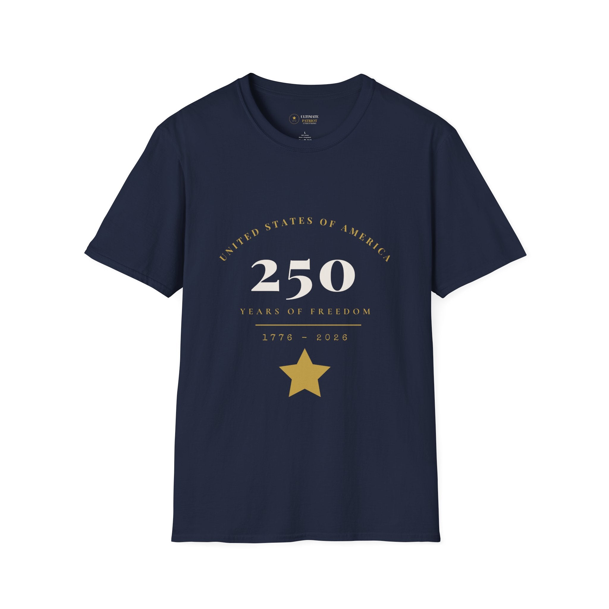 250th Birthday of America T-Shirt — USA Bicentennial Celebration Tee