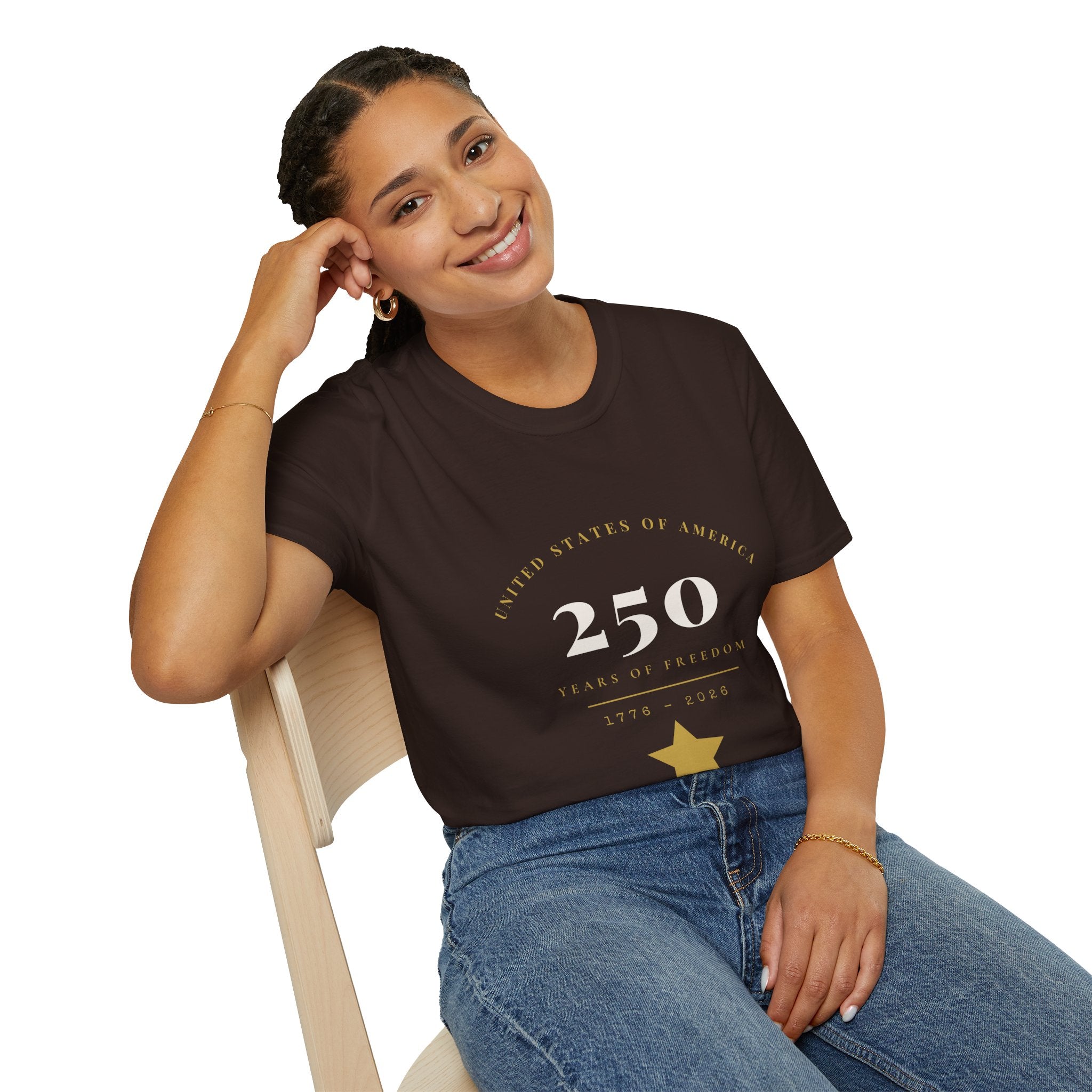 250th Birthday of America T-Shirt — USA Bicentennial Celebration Tee