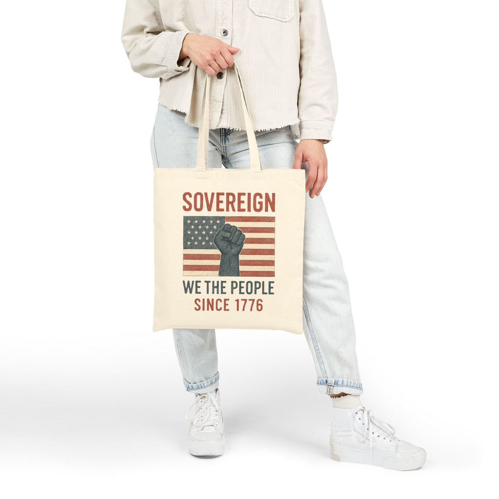 Sovereign We the People Tote — American Pride Cotton Canvas Tote Bag
