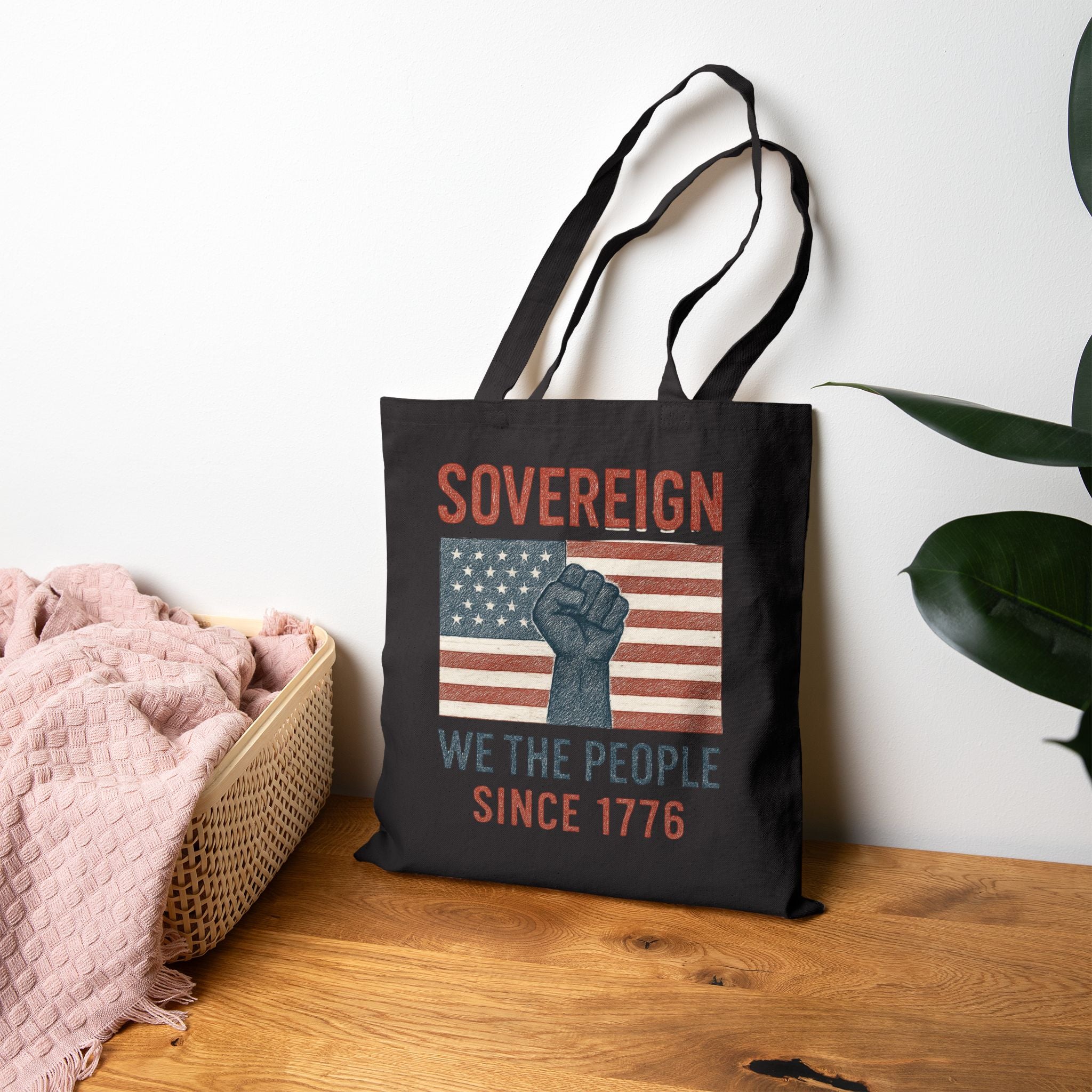 Sovereign We the People Tote — American Pride Cotton Canvas Tote Bag