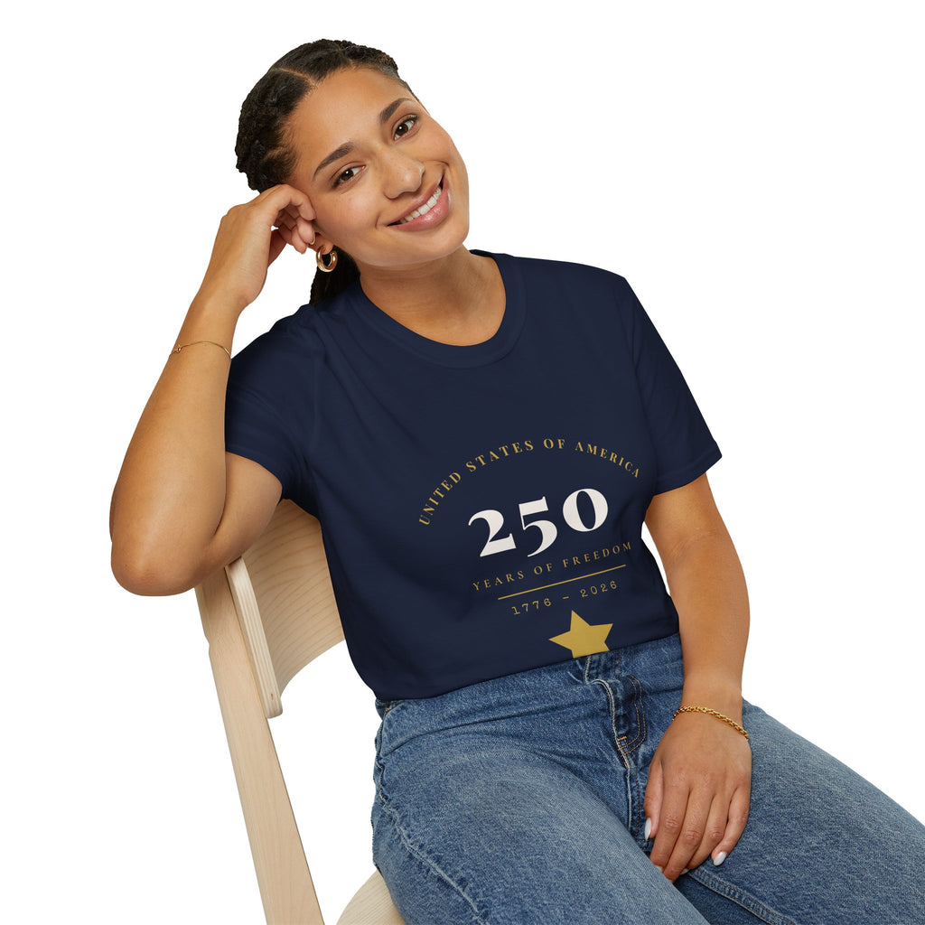 250th Birthday of America T-Shirt — USA Bicentennial Celebration Tee