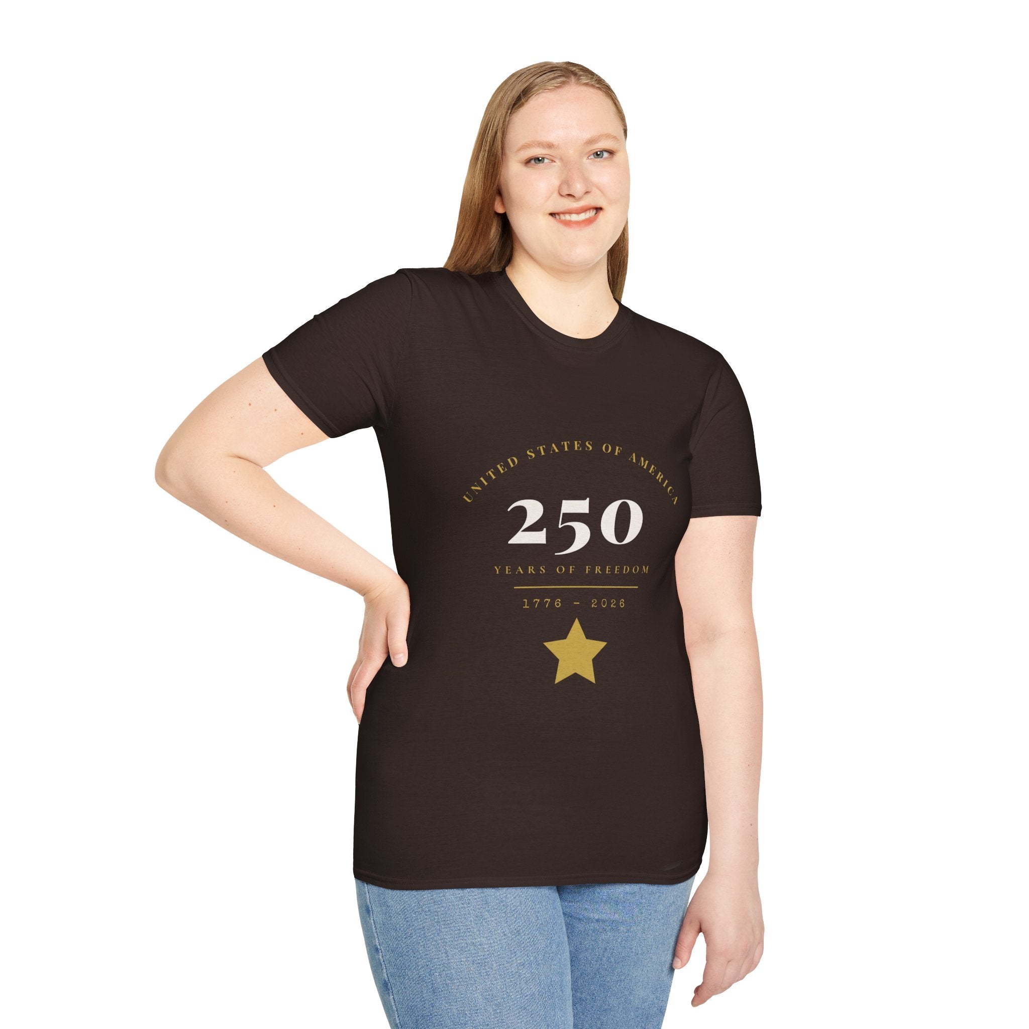 250th Birthday of America T-Shirt — USA Bicentennial Celebration Tee