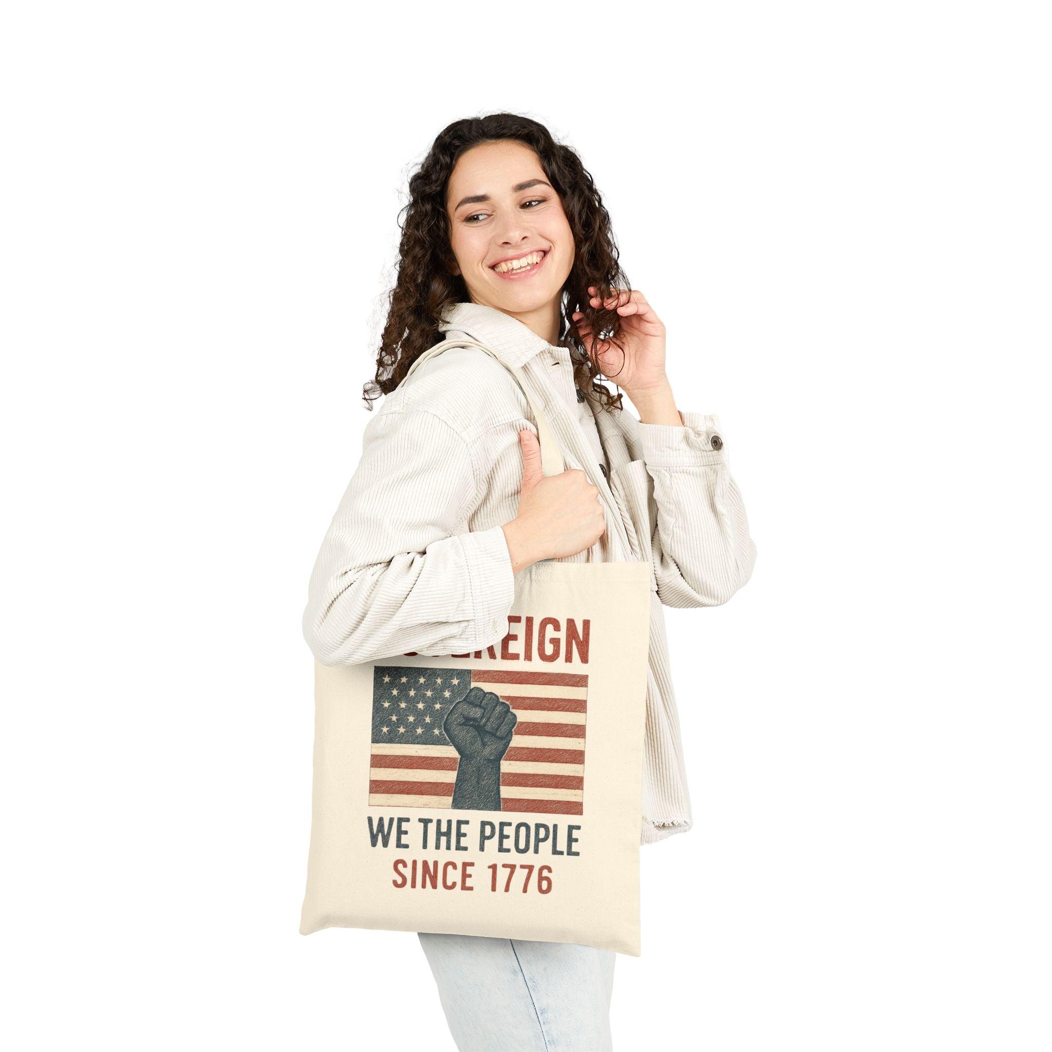 Sovereign We the People Tote — American Pride Cotton Canvas Tote Bag