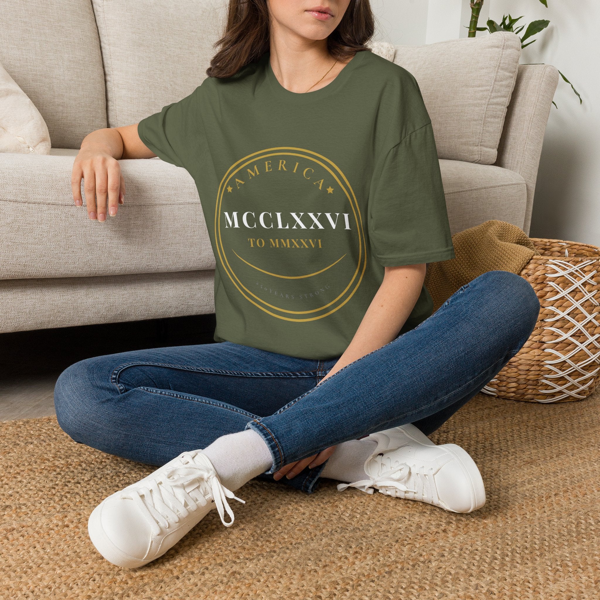 America 250th Anniversary T-Shirt — Roman Seal 1776–2026