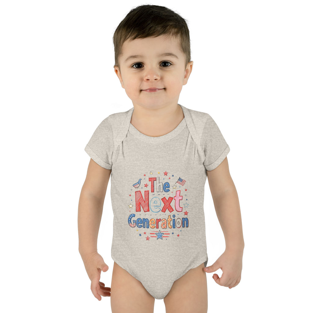 The Next Generation Baby Onesie 🇺🇸 | America 250 Infant Bodysuit | Patriotic Baby Outfit