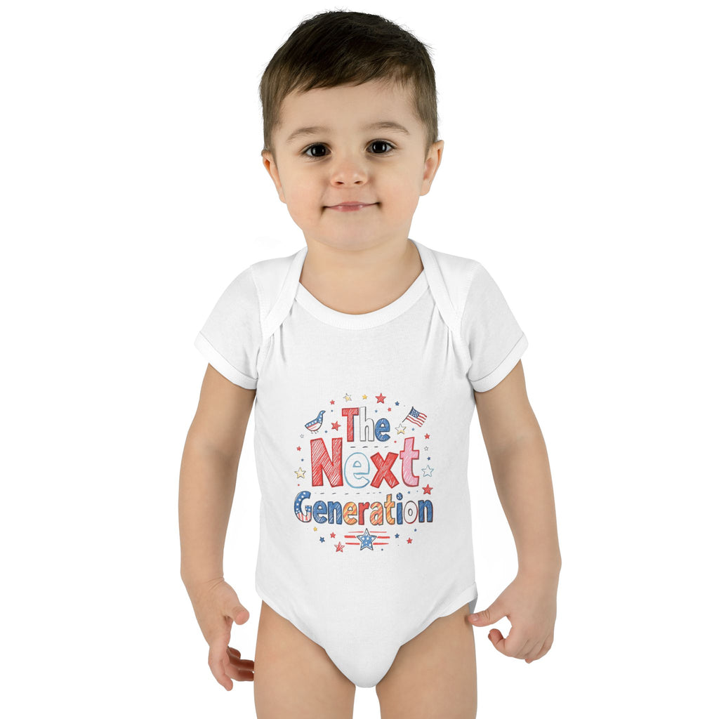 The Next Generation Baby Onesie 🇺🇸 | America 250 Infant Bodysuit | Patriotic Baby Outfit