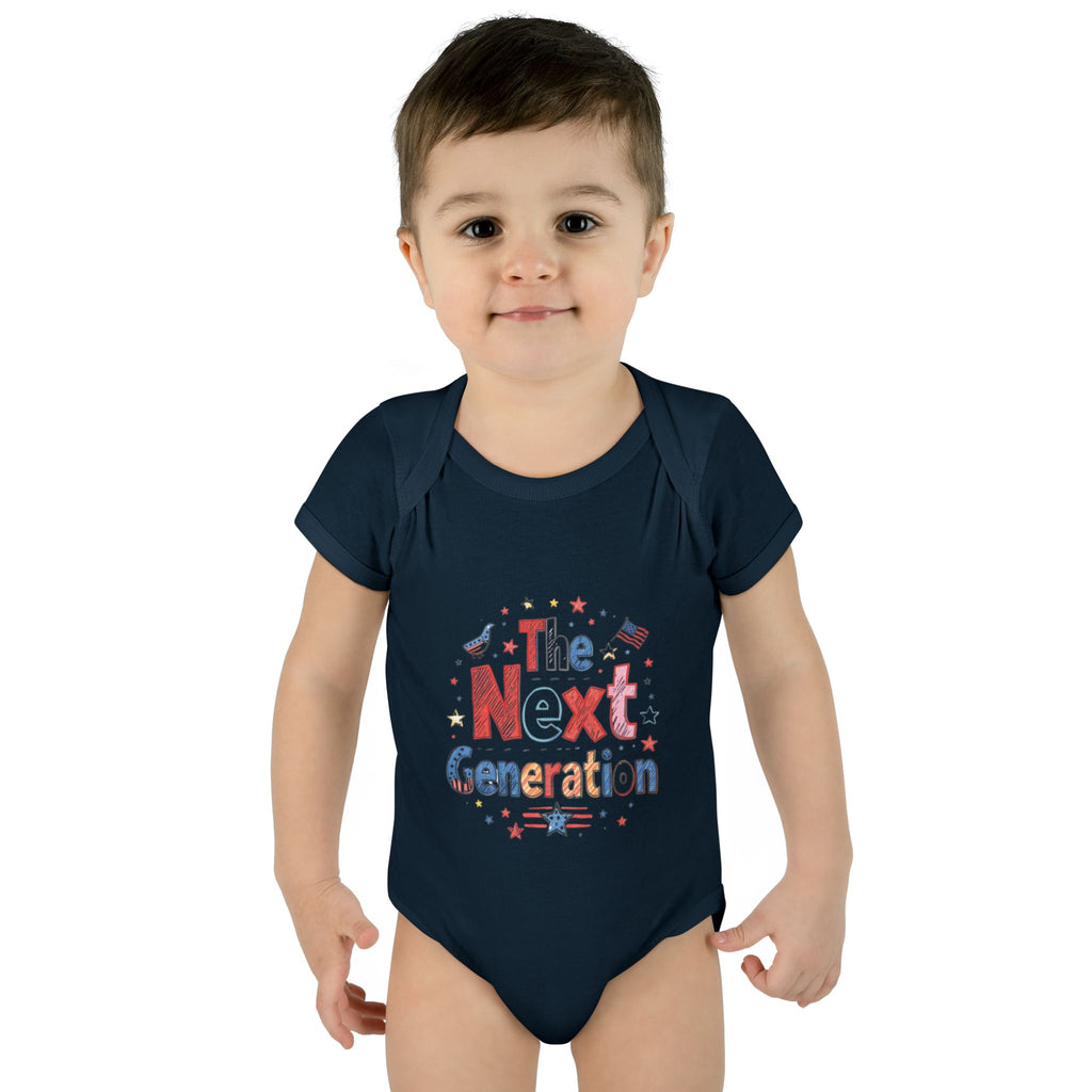 The Next Generation Baby Onesie 🇺🇸 | America 250 Infant Bodysuit | Patriotic Baby Outfit